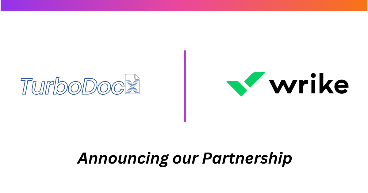 TurboDocx and Wrike Partnership Announcement